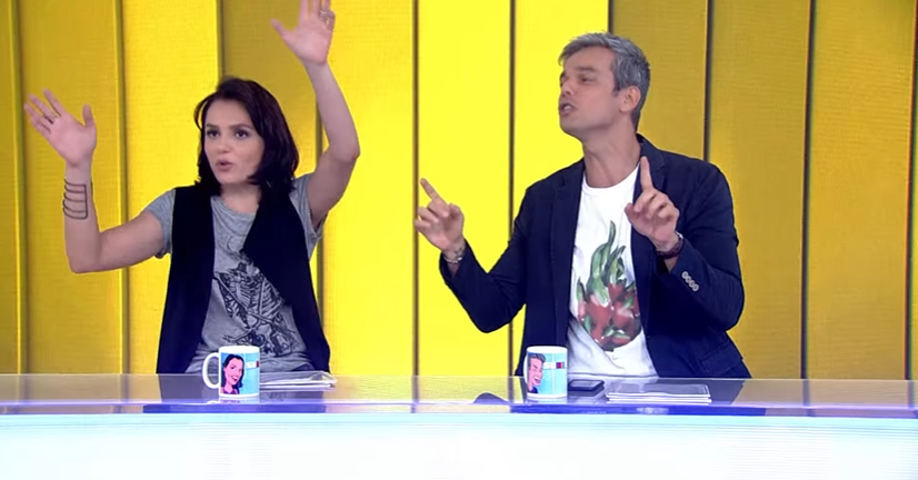 Monica Iozzi e Otaviano Costa já comandaram o programa Vídeo Show na TV Globo (Créditos: Reprodução)