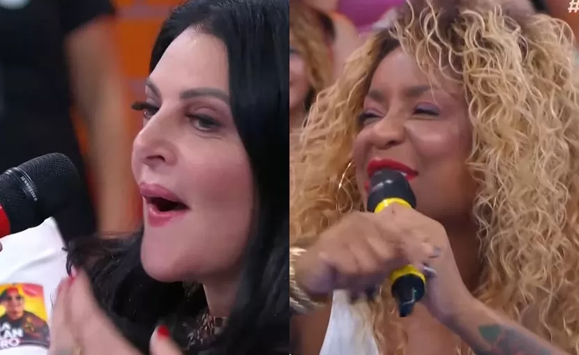 Sônia Lima e Cariúcha seriam rivais nos bastidores do Dez ou Mil, exibido nas noites de segunda-feira do SBT. Ratinho também revelou motivo da demissão de Lola Melnick (Créditos: Reprodução/SBT)