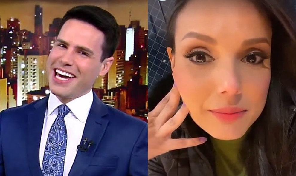O apresentador Luiz Bacci segue em pé de guerra com a jornalista Márcia Dantas (Créditos: Reprodução/Montagem)