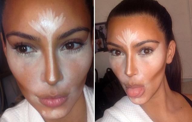 Kim Kardashian popularizou o contorno 