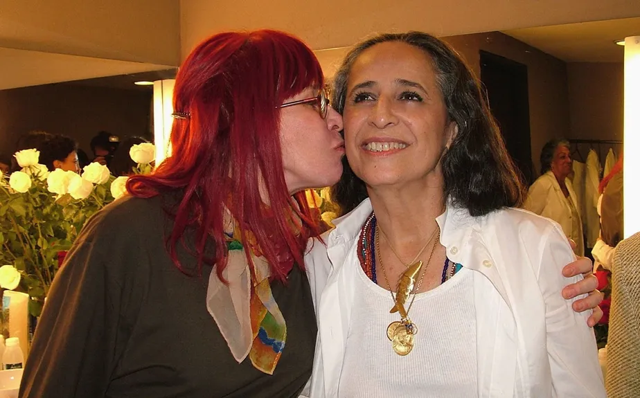 Rita Lee com Maria Bethânia em encontro anos atrás (Betti Niemeyer)