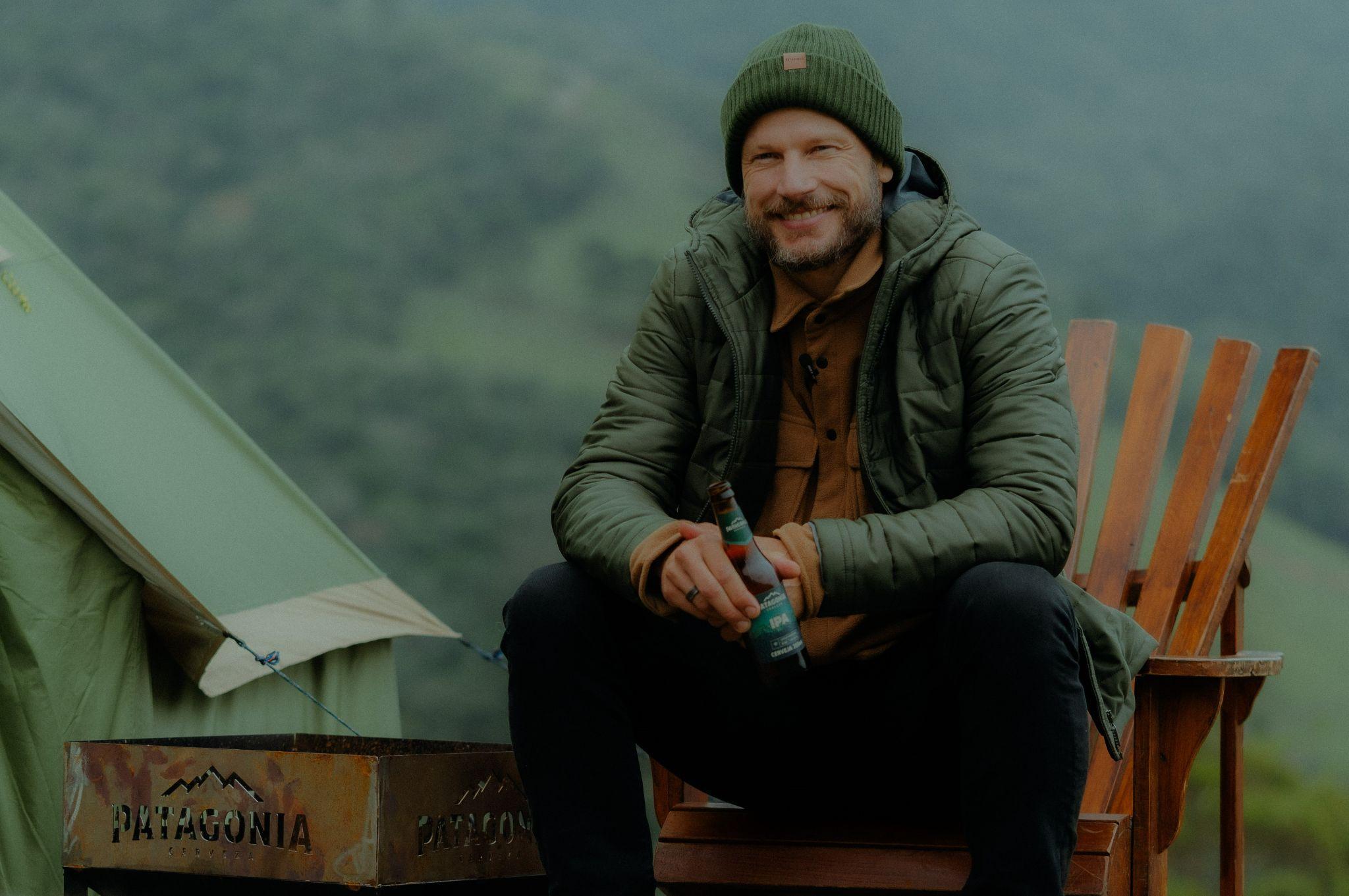 Rodrigo Hilbert em aventura com Cerveza Patagonia (Foto: Lucas Tomazzoni)
