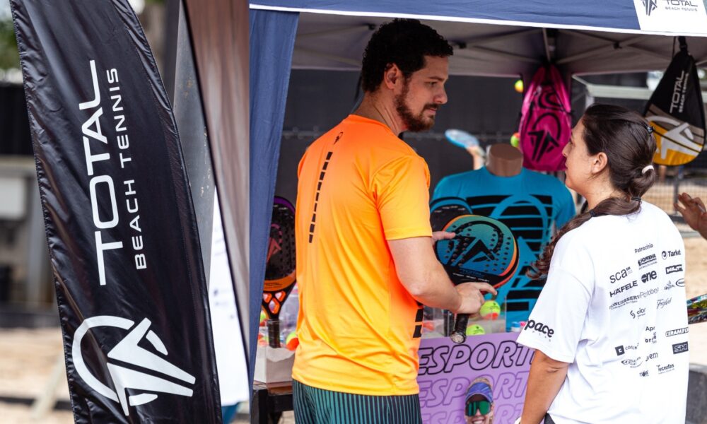 Stand da Total Beach Tennis no C3 (Foto: Betineli Fotografia)