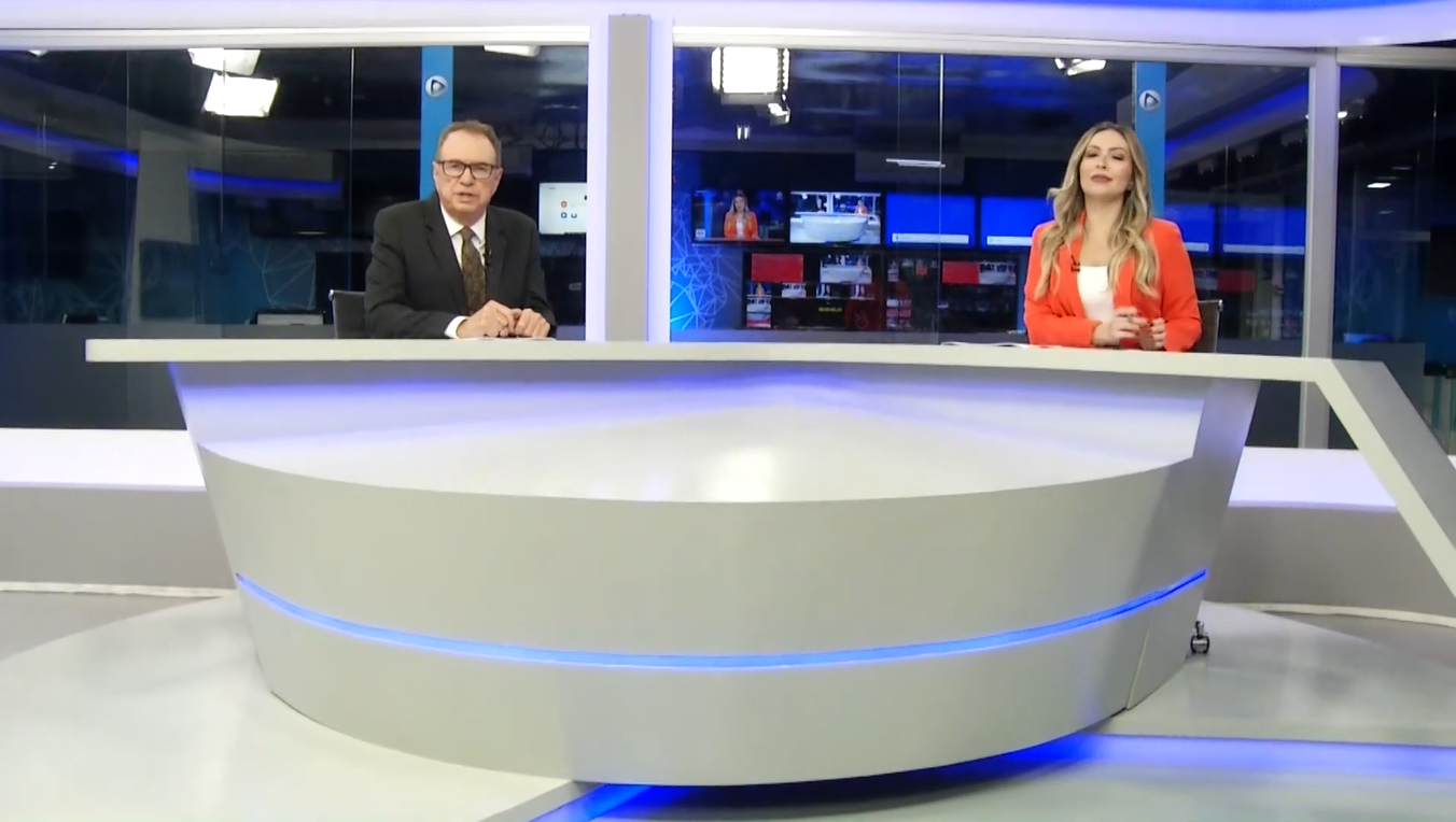 Jornal Brasil News é o único informativo da Rede Brasil de Televisão (Créditos: Reprodução)