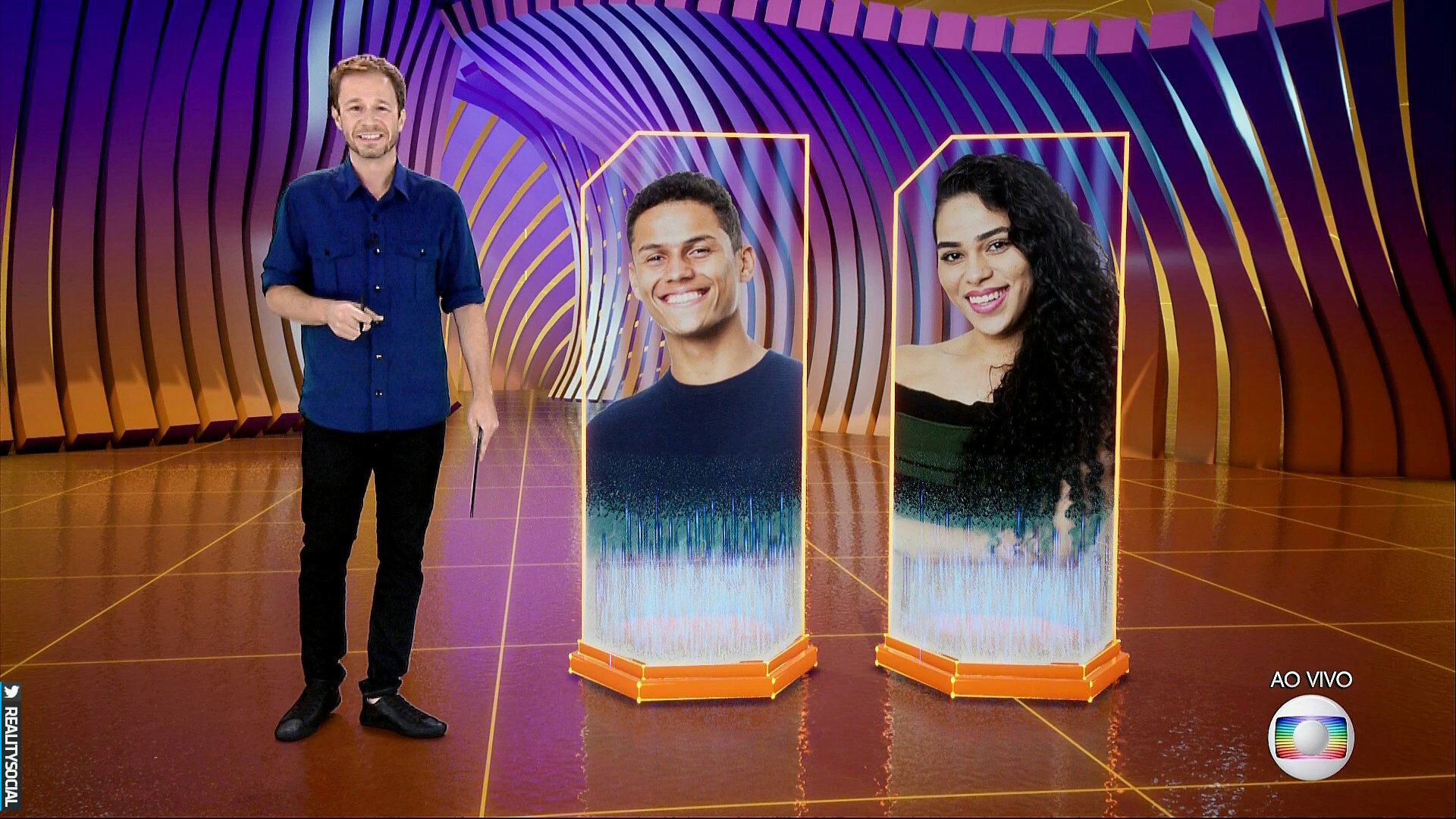 Danrley e Elana vencem pela segunda vez consecutiva a prova do líder no BBB 19. (Foto: TV Globo)