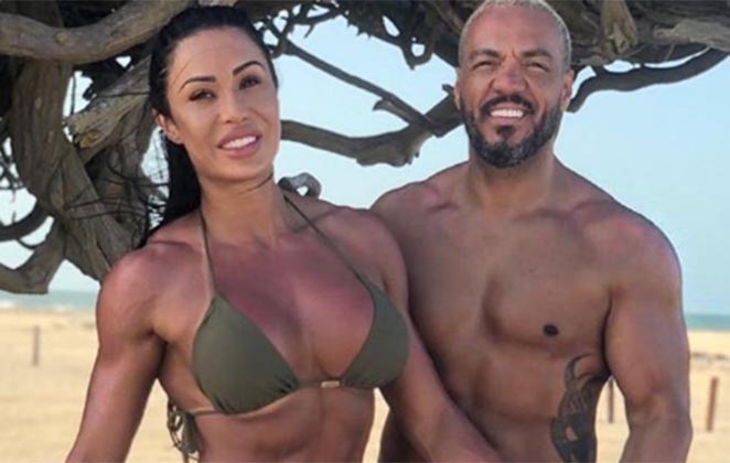 A musa fitness Gracyanne Barbosa e o pagodeiro Belo. Seria o fim do casamento? (Foto: Reprodução)