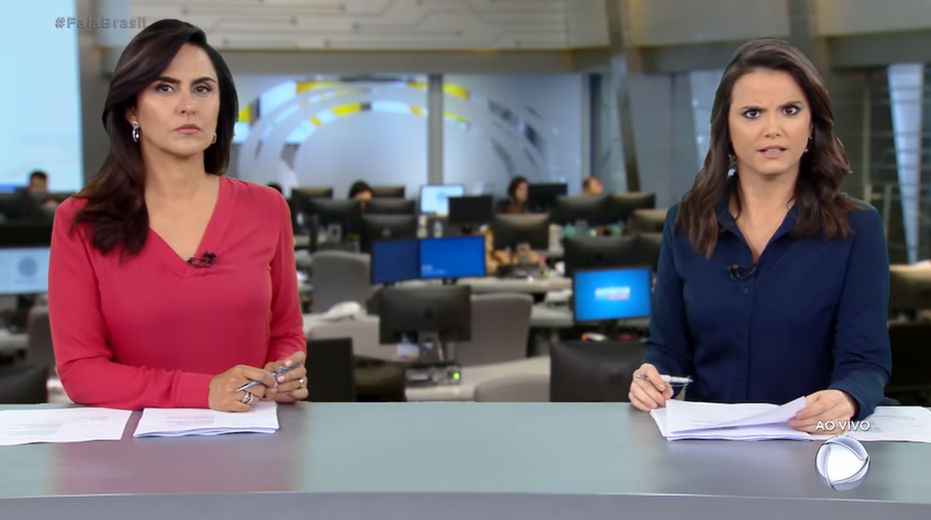 Carla Cecato e Roberta Piza comandam o telejornal Fala Brasil na Record. (Foto: Reprodução)