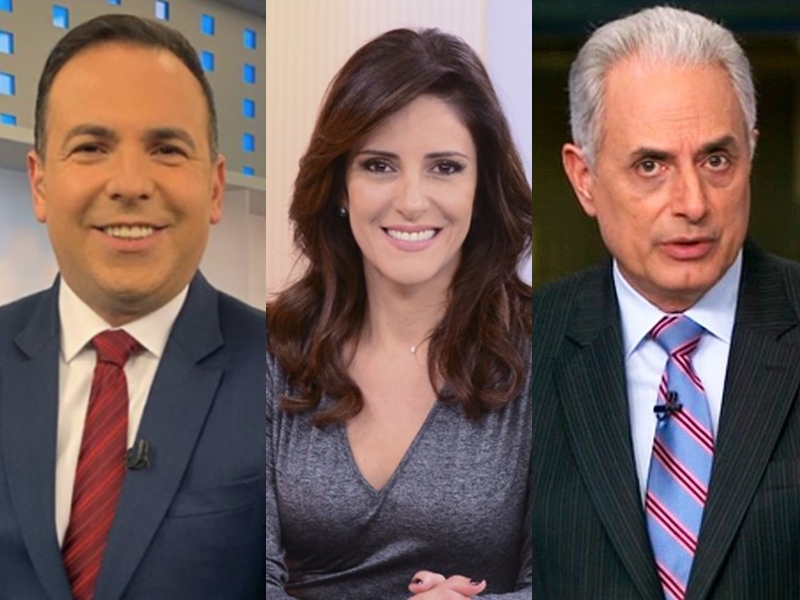 Reinaldo Gottino, Monalisa Perrone e William Waack integram o time de contratados da CNN Brasil. (Foto: Reprodução/Montagem)