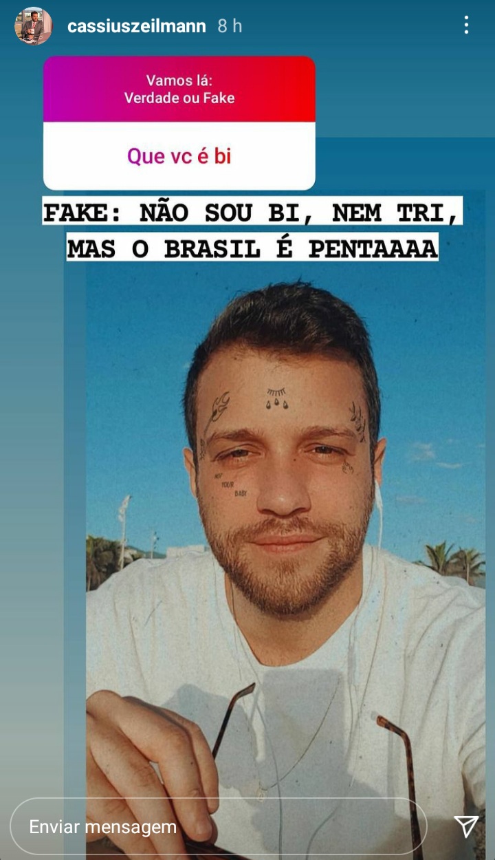 Cassius Zeilmann abriu o jogo sobre vida pessoal e falou o que é (Créditos: Reprodução)