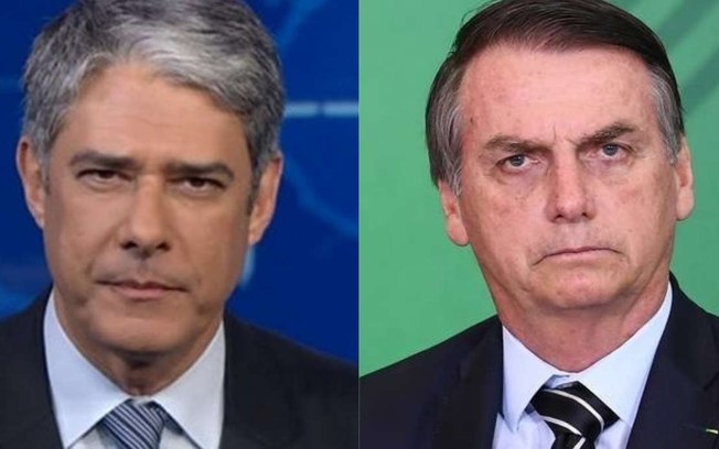 Willian Bonner é insultado pelo presidente da república (Créditos: Reprodução)