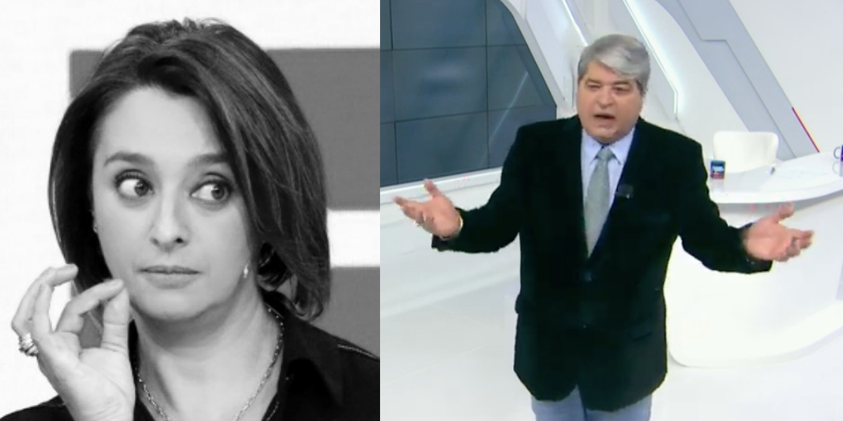 Catia Fonseca segue com o famoso bate papo ao lado do apresentador Datena (Foto: Reprodução) 