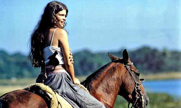 Cristiana Oliveira imortalizada como Juma em Pantanal. (Foto: Reprodução)