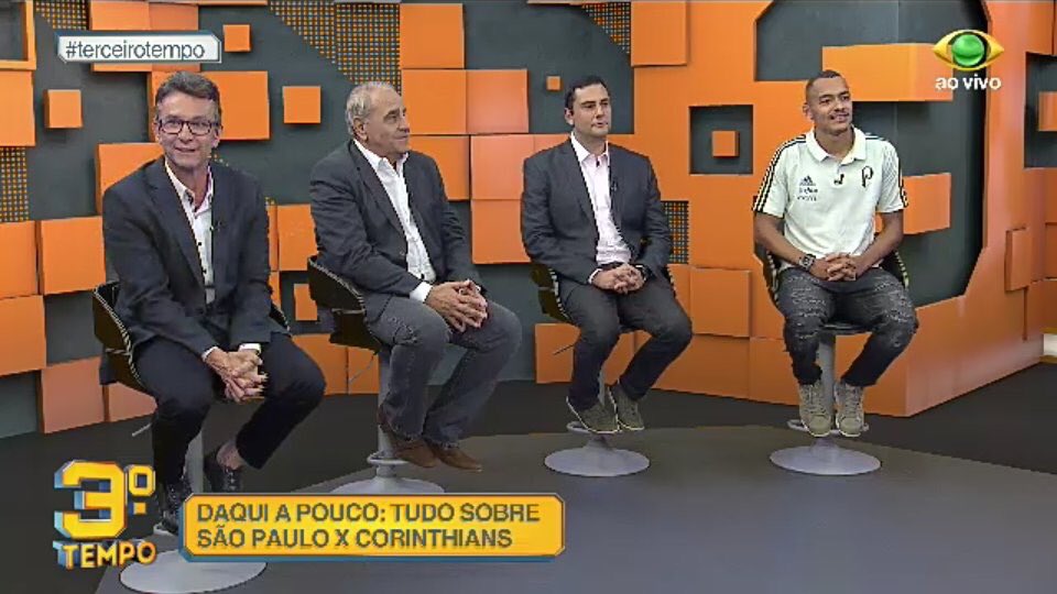 O programa "Terceiro Tempo é marca registrada aos domingos na Band. Foto Reprodução