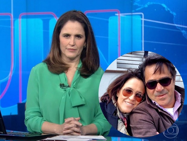 Ana Luíza Guimarães, âncora do Jornal Nacional comunica morte de seu marido (Foto: Reprodução)