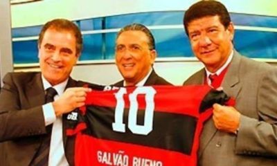 Galvão Bueno nuca escondeu seu amor pelo Flamengo: Foto reprodução