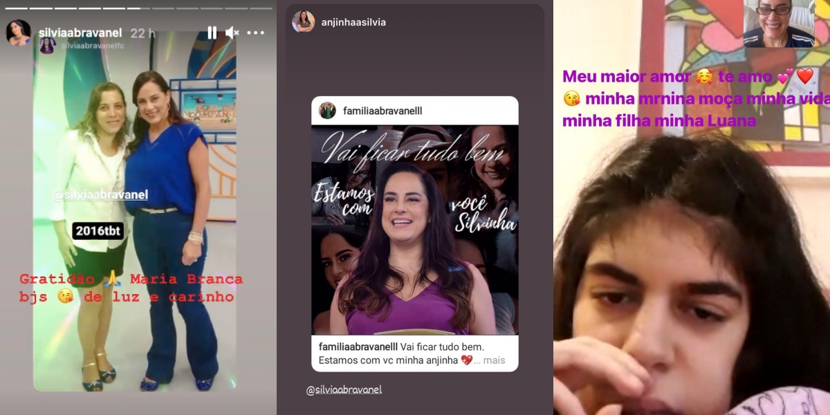 No Instagram Stories, Silvia Abravanel se emociona com a filha (Foto: Reprodução)