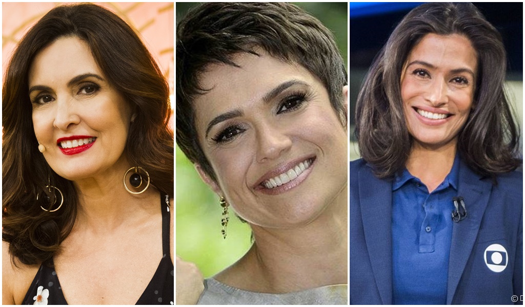 Renata Vasconcelos, Sandra Annenberg e Fátima Bernardes: jornalistas que já se aventuraram pelo ramo da atuação. (Foto: Colagem)