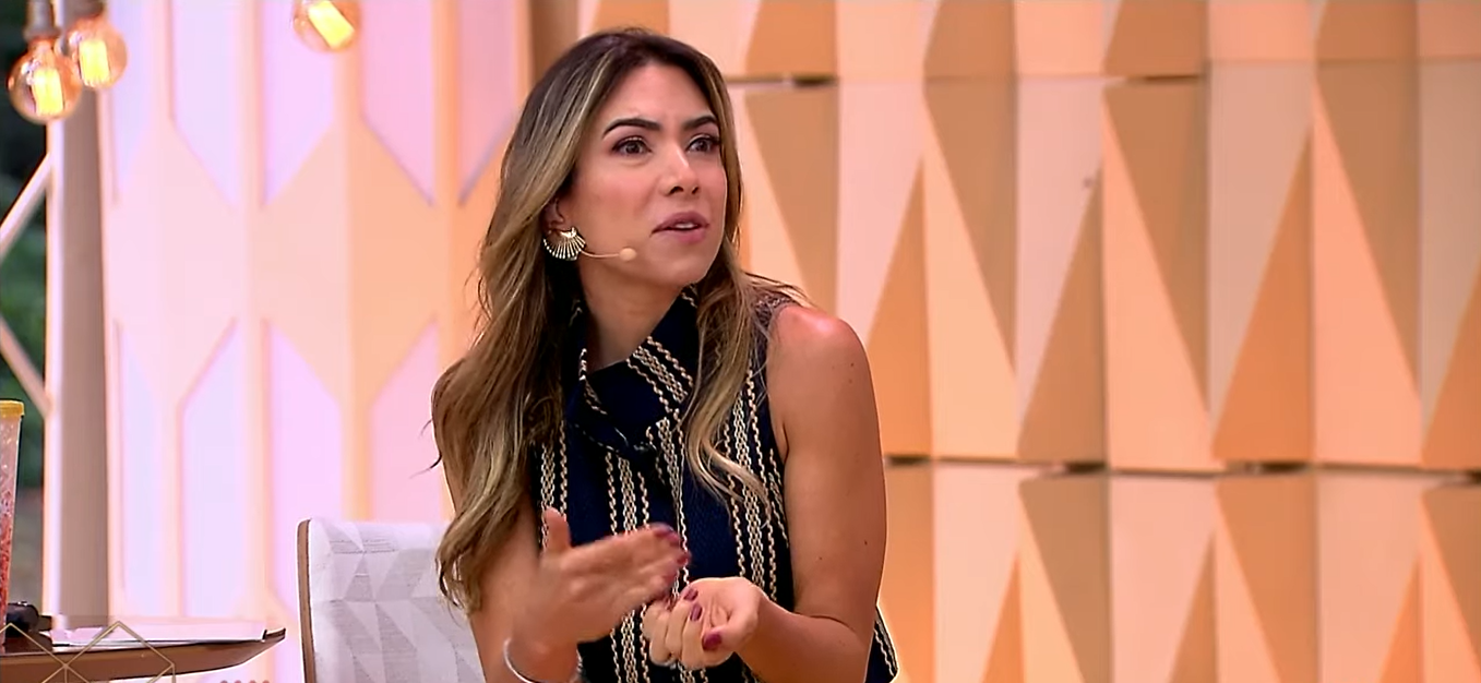 Patricia Abravanel assumiu erro ao chamar Caio Castro de "galã nota 7" e Gabriel Cartolano passou para o lado da apresentadora do SBT (Créditos: Reprodução)