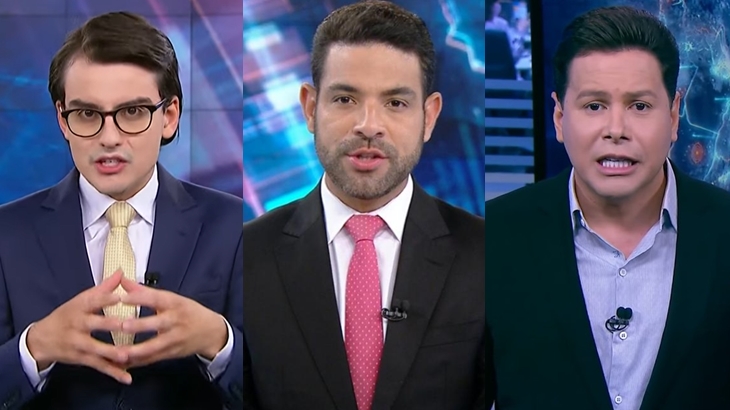 Silvio Santos fez com que Darlisson Dutra fosse promovido no Primeiro Impacto e Dudu Camargo e Marcão do Povo perdessem espaço no SBT (Créditos: Reprodução)