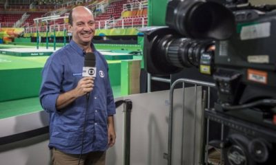 Marcos Uchôa, da Globo nos jogos Olímpicos Rio 2016