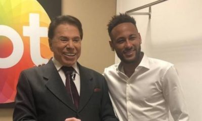 Neymar e Silvio Santos. Foto reprodução Instagram