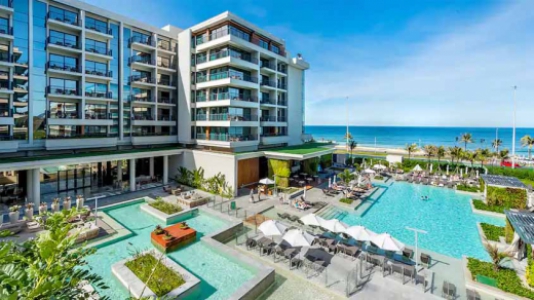 Hotel em que Adriano está passando alguns dias.