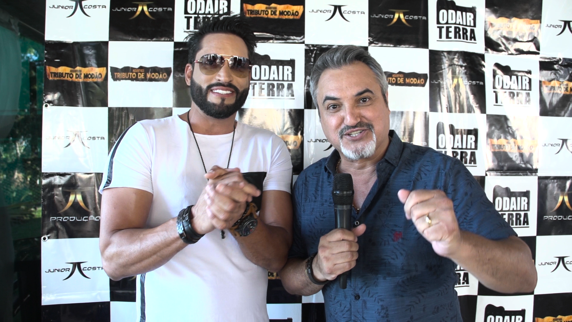 Programa Odair Terra mostra bastidores do DVD de Junior Costa (Foto: Divulgação)
