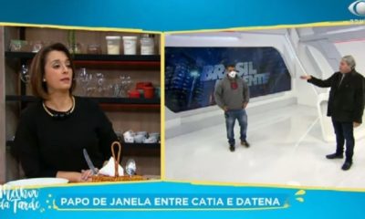 Datena acusou um funcionário de furto ao vivo (Foto: Reprodução)