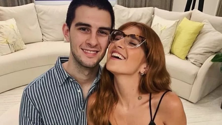 Fátima Bernardes e o filho, Vinícius Bonemer (Foto: Reprodução)