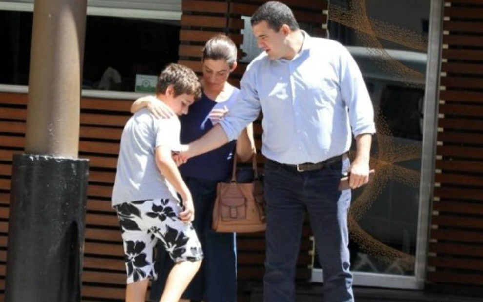 Renata Vasconcellos e o marido Miguel Athayde (Foto: Reprodução)