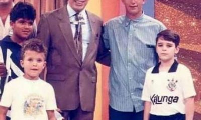 Neto ao lado de Silvio Santos. Foto reprodução Internet