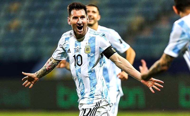 SBT: Líder na Argentina, Messi vai enfrentar o Brasil na grande final. Foto reprodução Instagram Copa América