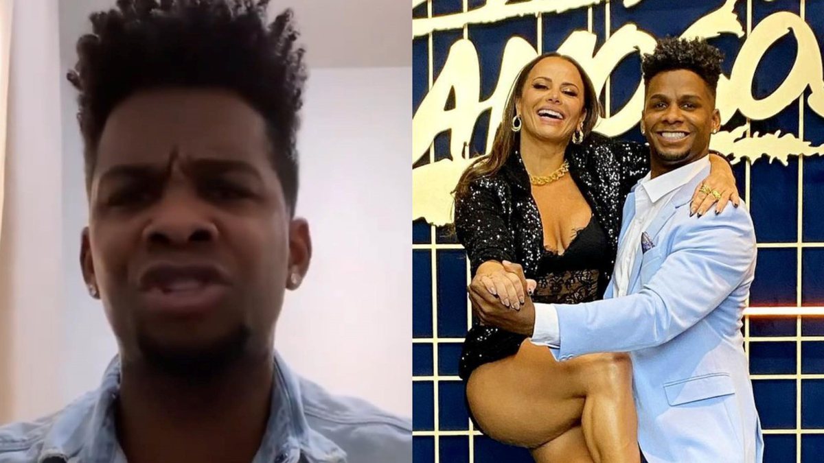Ex-parceiro de Viviane Araújo na Dança dos Famosos derruba a máscara da atriz e expõe bastidores: "Caralh*"