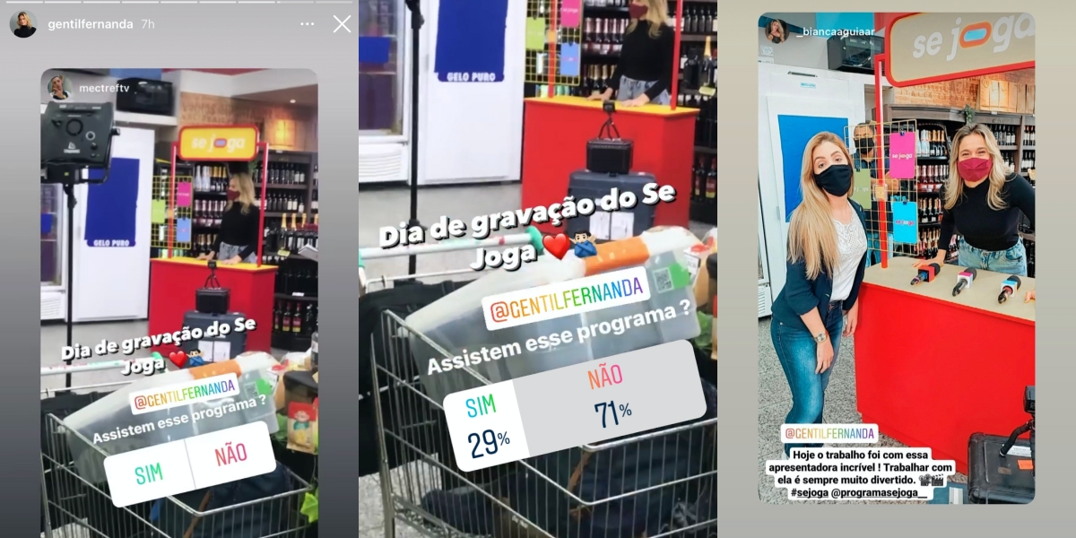 No Instagram Stories é possível ver votação dos telespectadores (Foto: Montagem/ Instagram)
