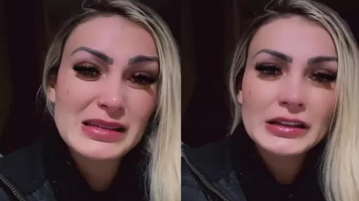 Andressa Urach chorou em vídeo sobre passado na Igreja Universal (Foto: Reprodução)