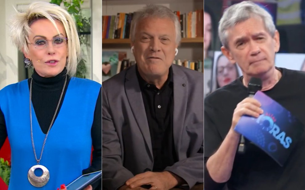 A globo decidiu forçar três de seus principais apresentadores a tirar férias. São eles: Ana Maria Braga, Serginho Groisman e Pedro Bial.