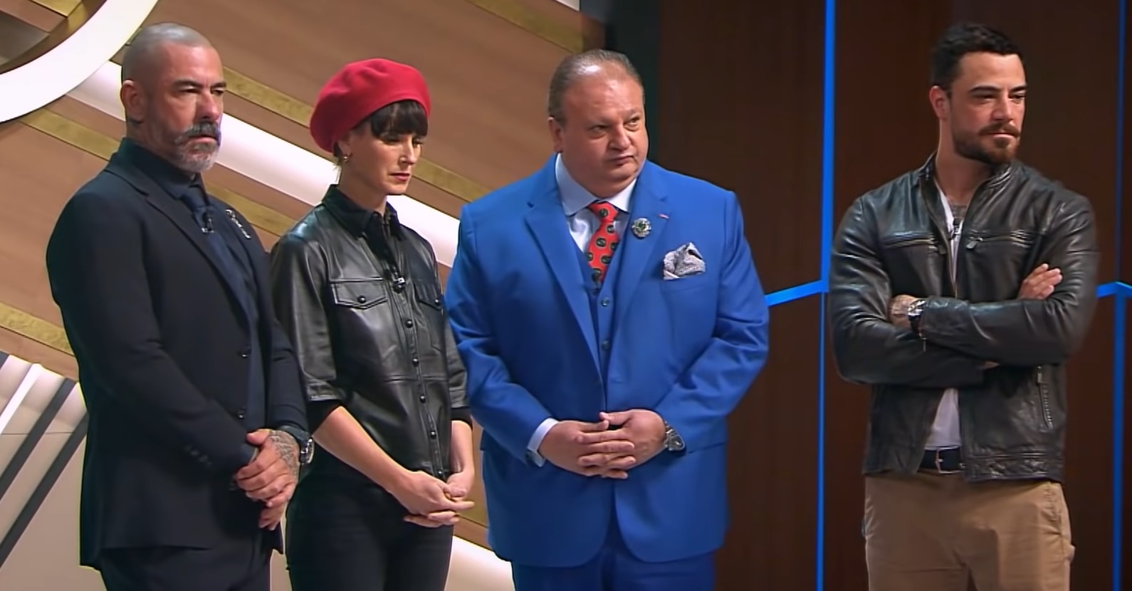 Quarto episódio do MasterChef Brasil teve a participação de Felipe Tito com Henrique Fogaça, Érick Jacquin e Helena Rizzo (Foto: Reprodução)