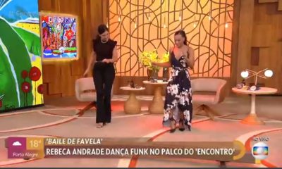 Em resumo, a Ginasta Rebeca Andrade, fez Fátima Bernardes dançar 'Baile de Favela'