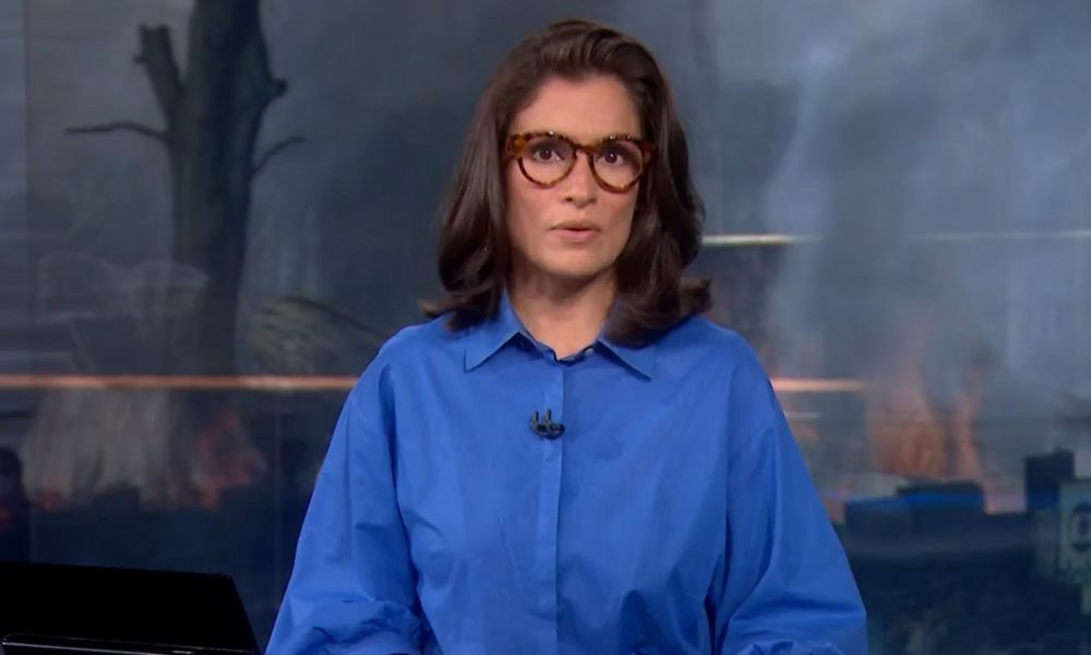 Renata Vasconcellos no Jornal Nacional, líder na Audiência da TV(Foto: Reprodução)