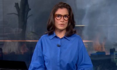 Renata Vasconcellos no Jornal Nacional, líder na Audiência da TV(Foto: Reprodução)