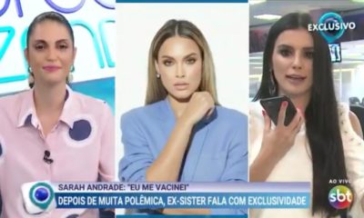 Ex-BBB Sarah é colocada contra a parede ao vivo no Fofocalizando: "Não tô querendo falar"