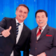 Silvio Santos, dono do SBT, ao lado do presidente Jair Messias Bolsonaro (Foto: Reprodução)