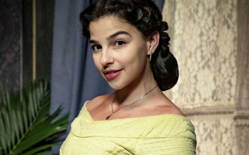 Então, Pilar (Gabriela Medvedovski) em cena na novela das seis horas (Créditos: Divulgação)