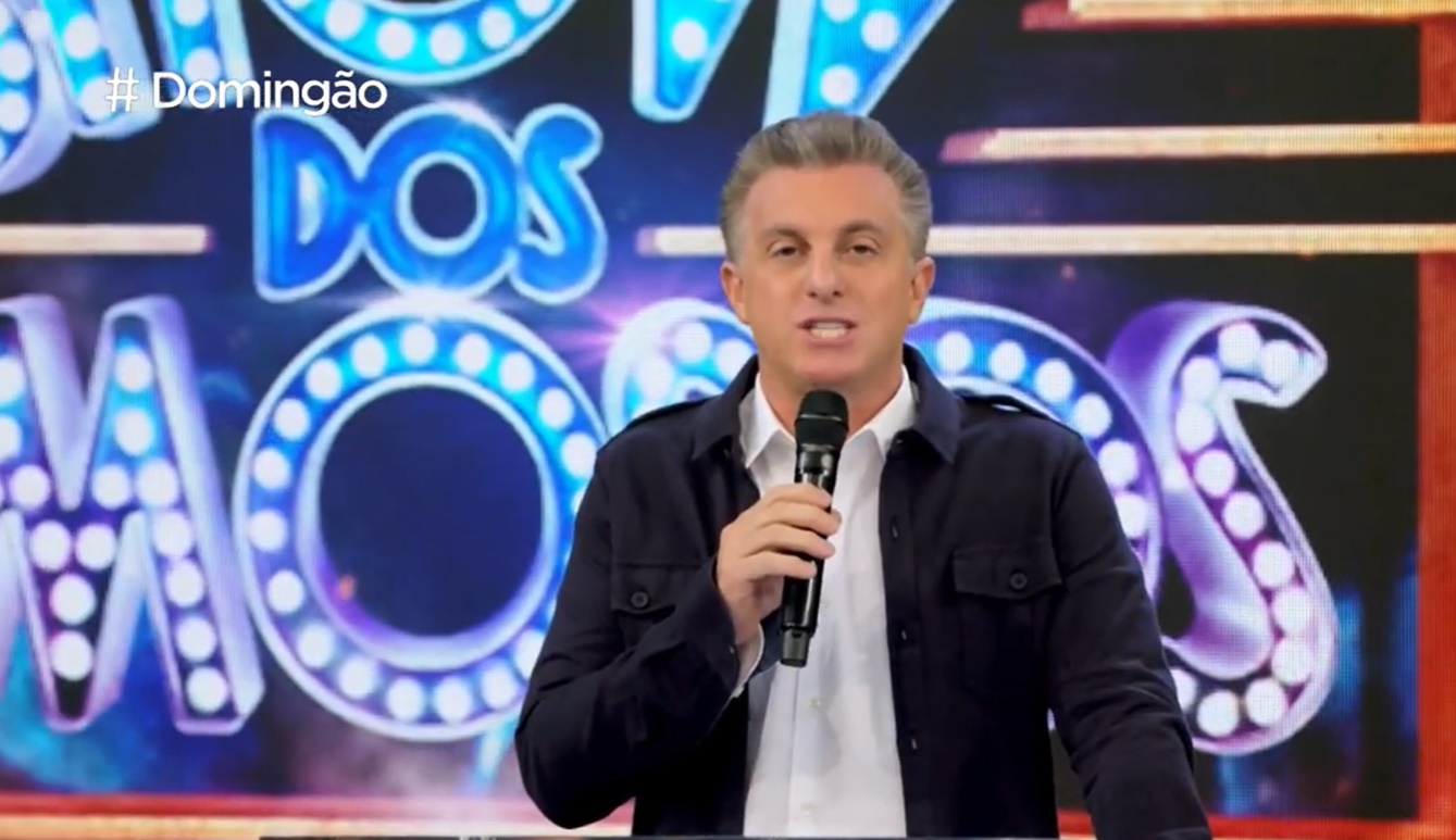 Luciano Huck à frente do 'Domingão com Huck', que liderou a Audiência (Foto: Reprodução)