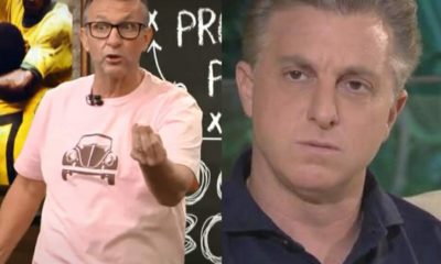 Neto e Luciano Huck. Foto montagem