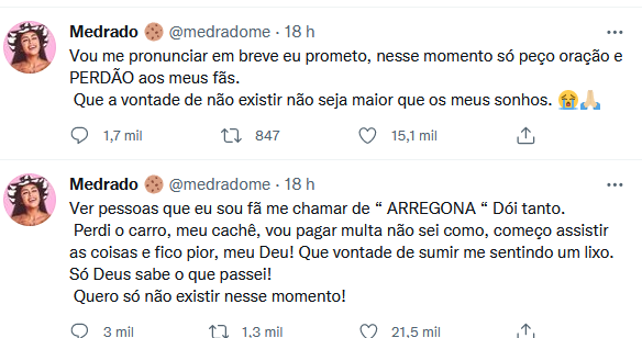 Bruno Salomão e Deborah Albuquerque, foram vice campeões do Power Couple e chamaram Medrado de fraca (Reprodução: Twitter)