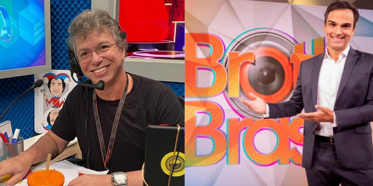 Boninho expõe reunião com Tadeu Schmidt com planos para o BBB 22 (Foto: Montagem)