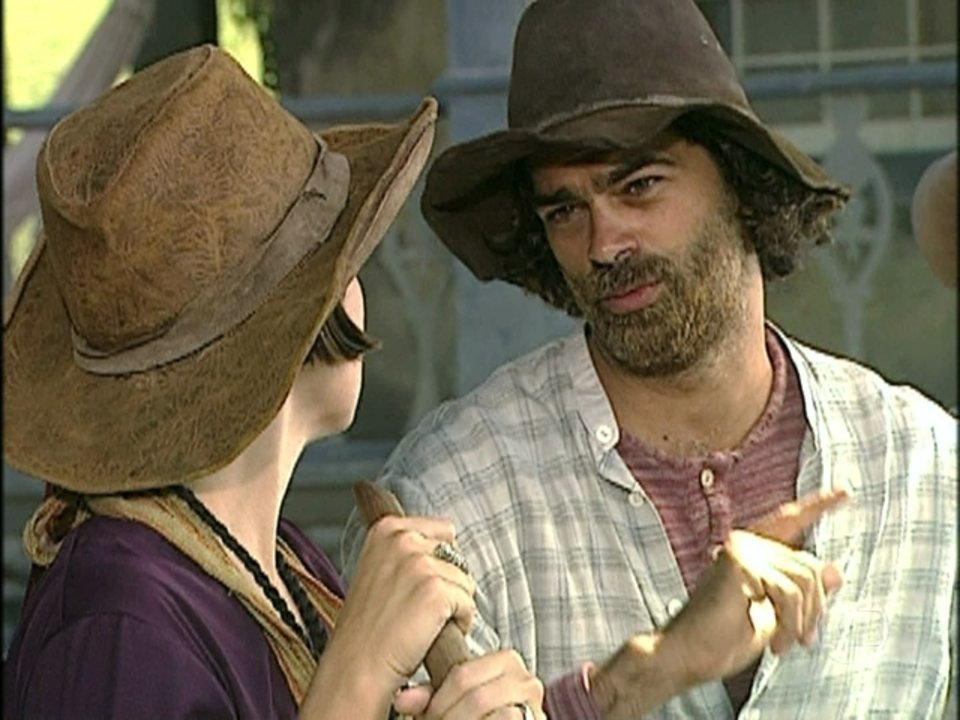 Petruchio (Eduardo Moscovis) em cena na novela O Cravo e a Rosa (Créditos: Reprodução)