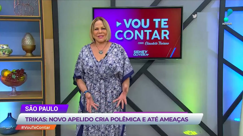 Claudete Troiano se revoltou com apelido dado para o São Paulo Futebol Clube e soltou o verbo no Vou Te Contar na RedeTV (Créditos: Reprodução)