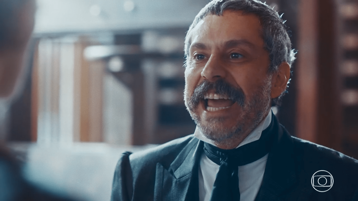 Tonico (Alexandre Nero) em cena na novela Nos Tempos do Imperador (Créditos: Reprodução)